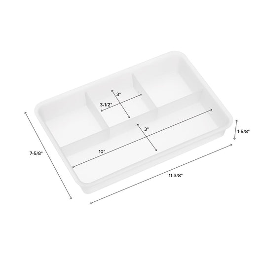 3 Tier Rolling Cart Sliding Organizer Tray — alt view