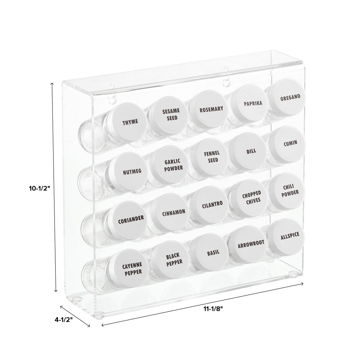 Acrylic 20 Bottle Spice Rack — alt view
