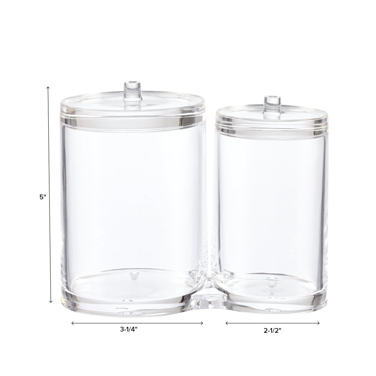 Acrylic Dual Canister Set — alt view