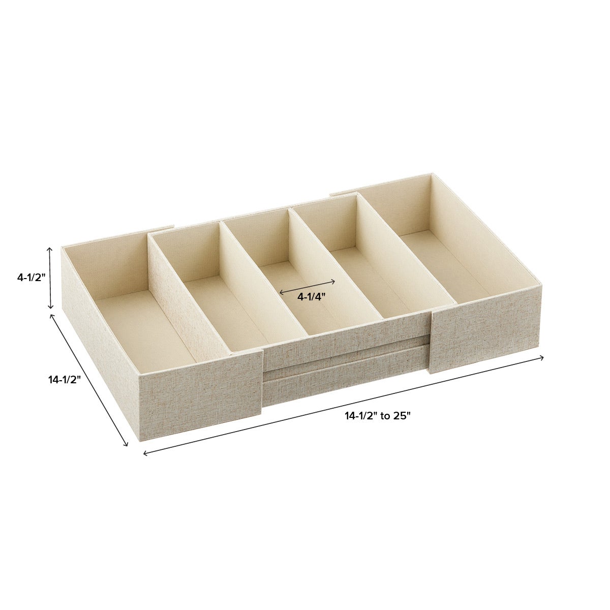 5 Section Expandable Drawer Organizers — alt view