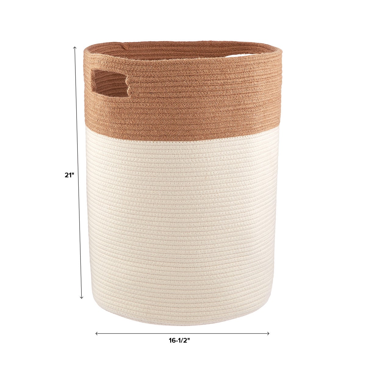Cotton Rope Laundry Hamper — alt view