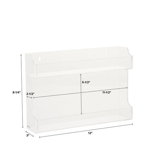 Double Acrylic Spice Rack — alt view