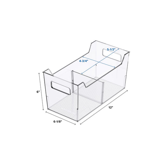 Freezer Bin with Divider — alt view