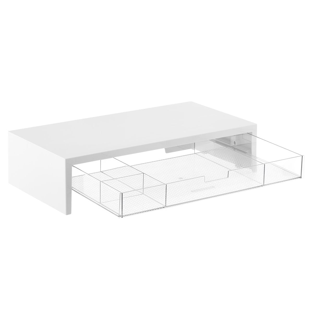 Monitor Stand with Drawer Organizer — alt view