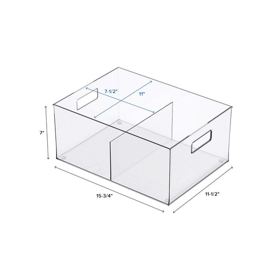 Wide All Purpose Divided Bin — alt view