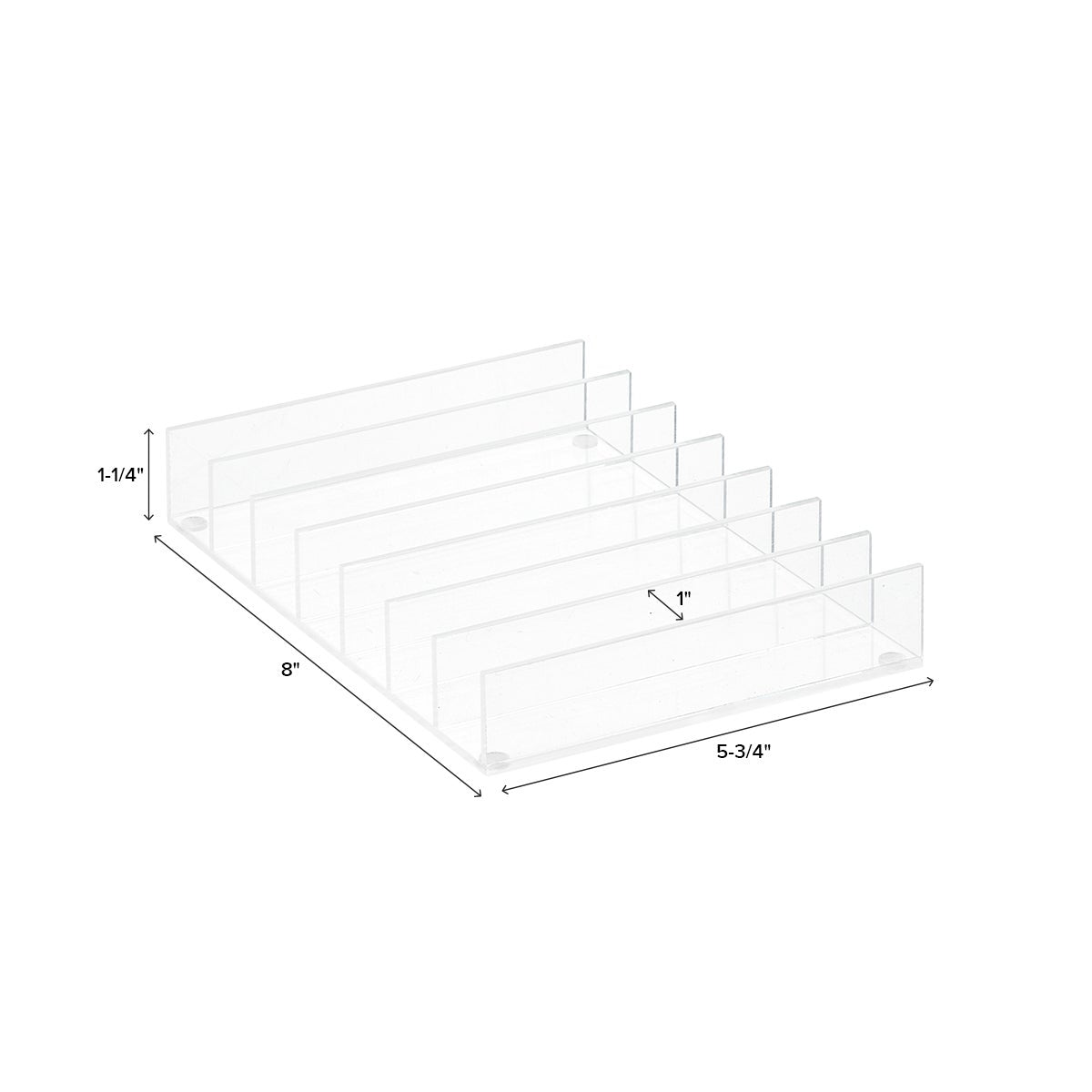 Acrylic 7 Section Divided Palette Insert — alt view