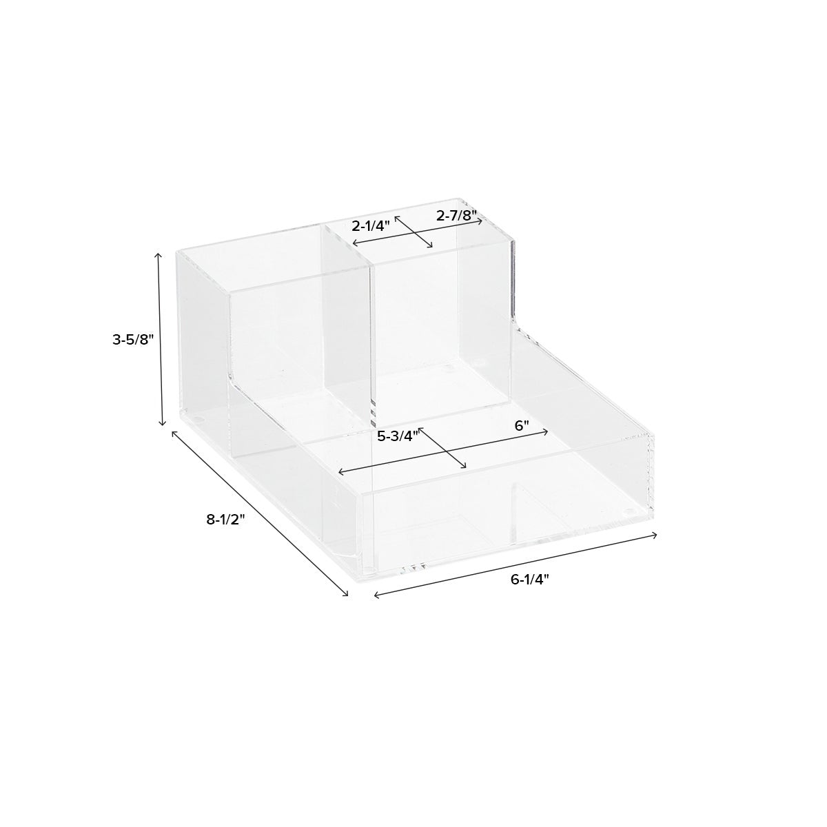 Acrylic Cosmetic Brush Organizer — alt view