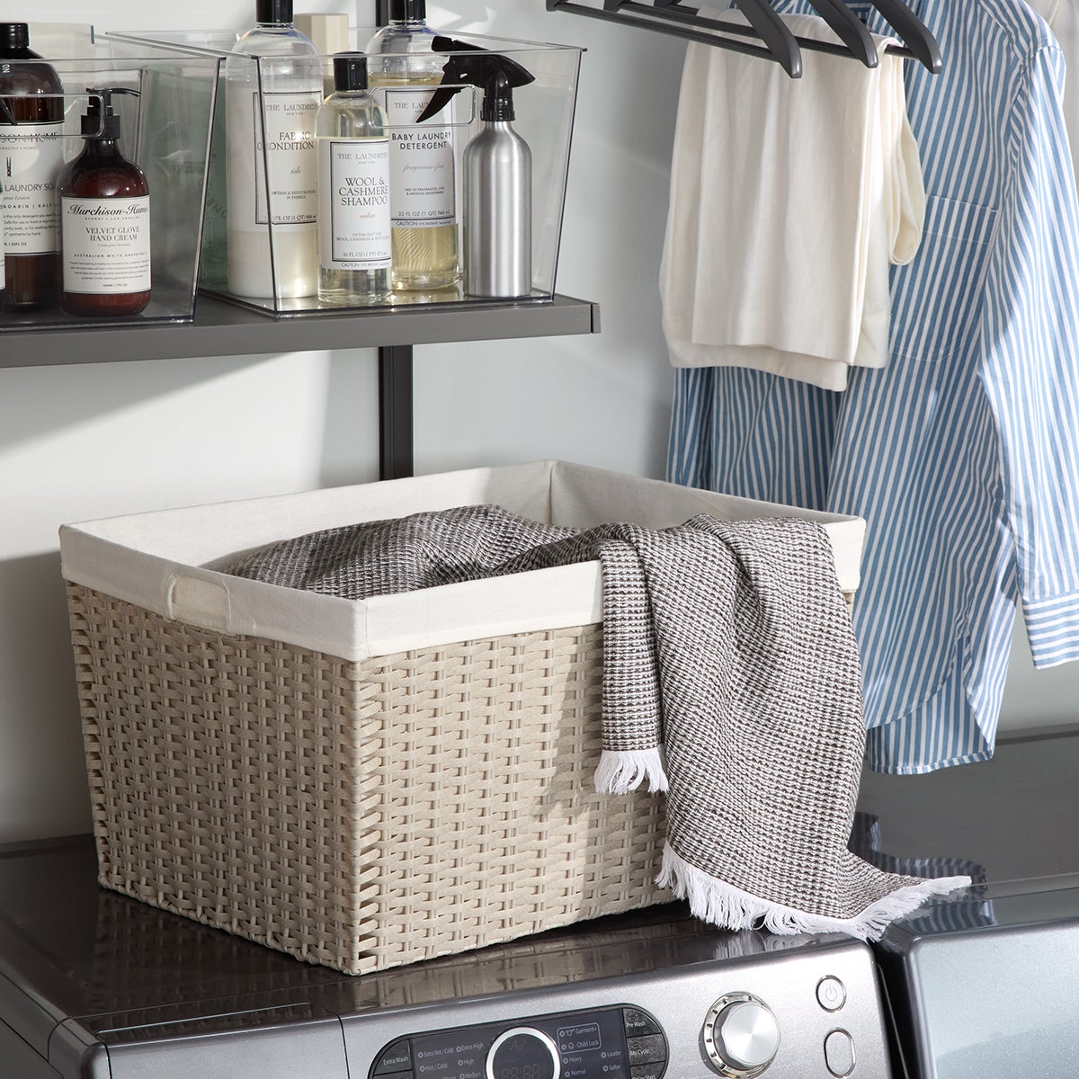 Rectangular Laundry Basket — alt view