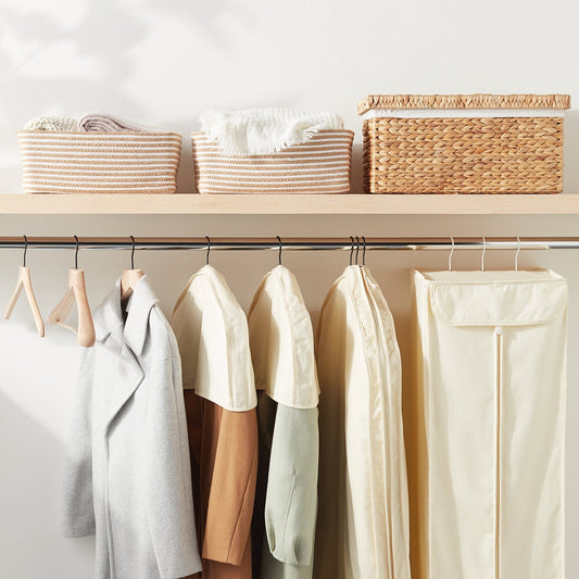 Natural Cotton Gusseted Hanging Bags — alt view