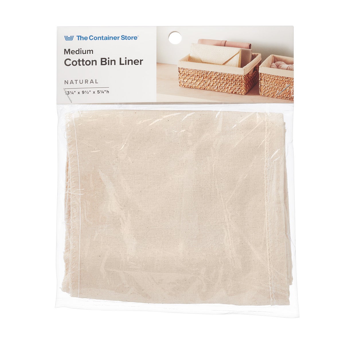 Rattan Bin Replacement Liner — alt view