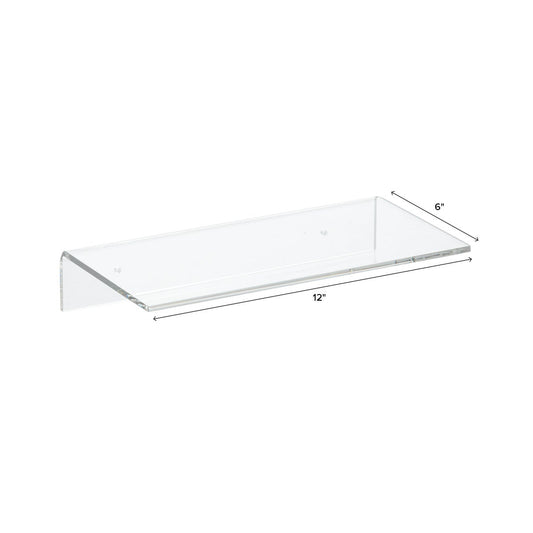 Single Acrylic Wall Shelves — alt view