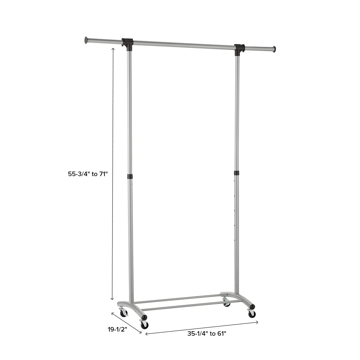 Basic Brushed Garment Rack — alt view