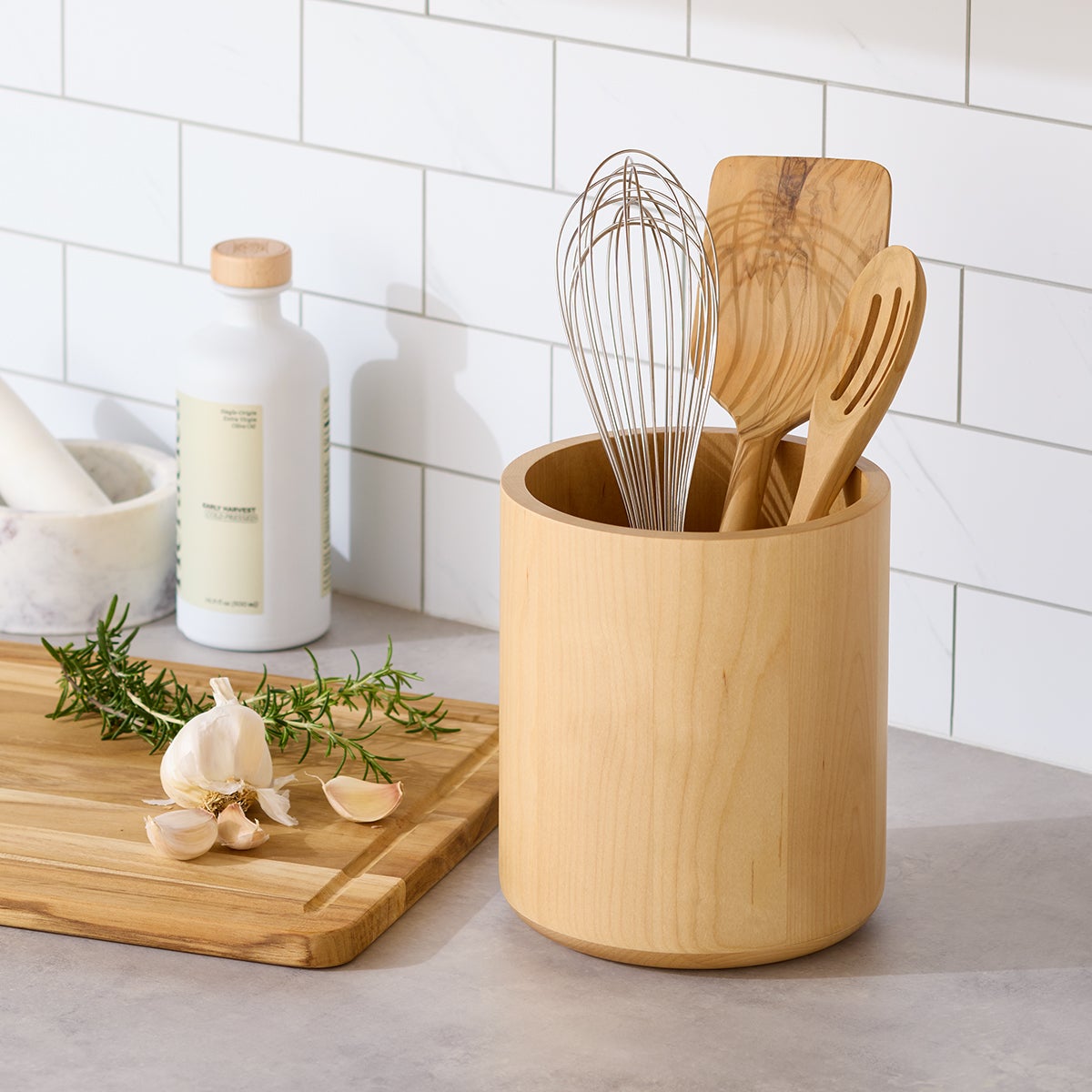 Birch Utensil Holder — alt view
