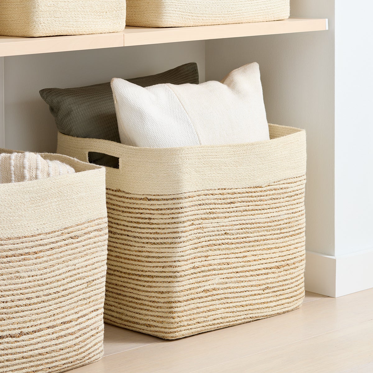 Dune Seagrass Jute Cube — alt view