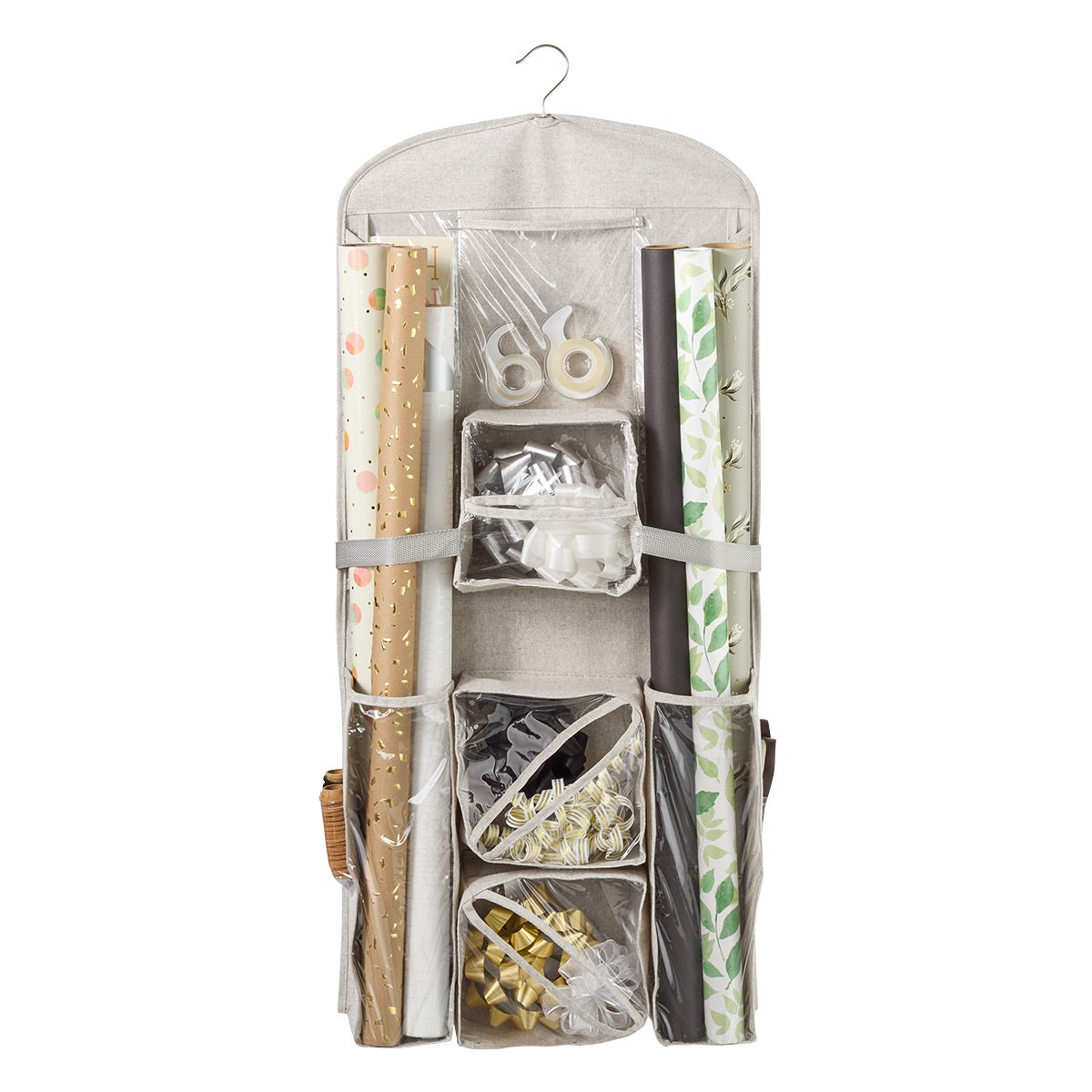 Hanging Gift Wrap Organizer — alt view