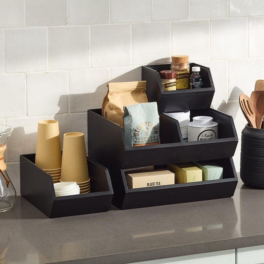 Bamboo Stacking Bin — alt view