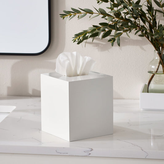 Lacquer Tissue Box Cover — alt view