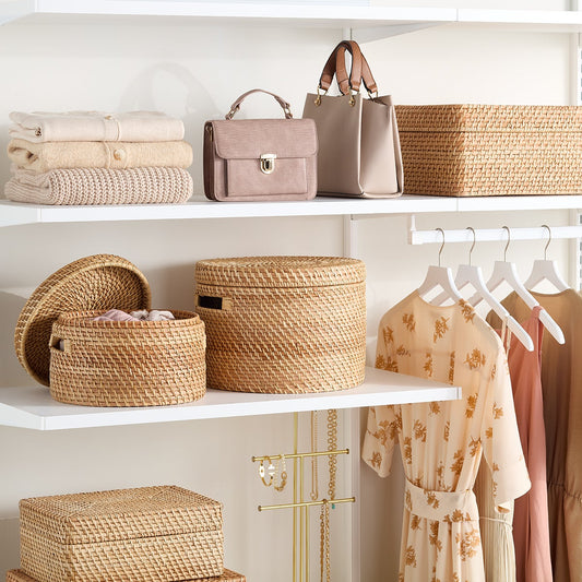 Rattan Round Box — alt view