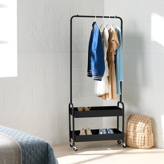 Rolling Garment Rack Cart — alt view