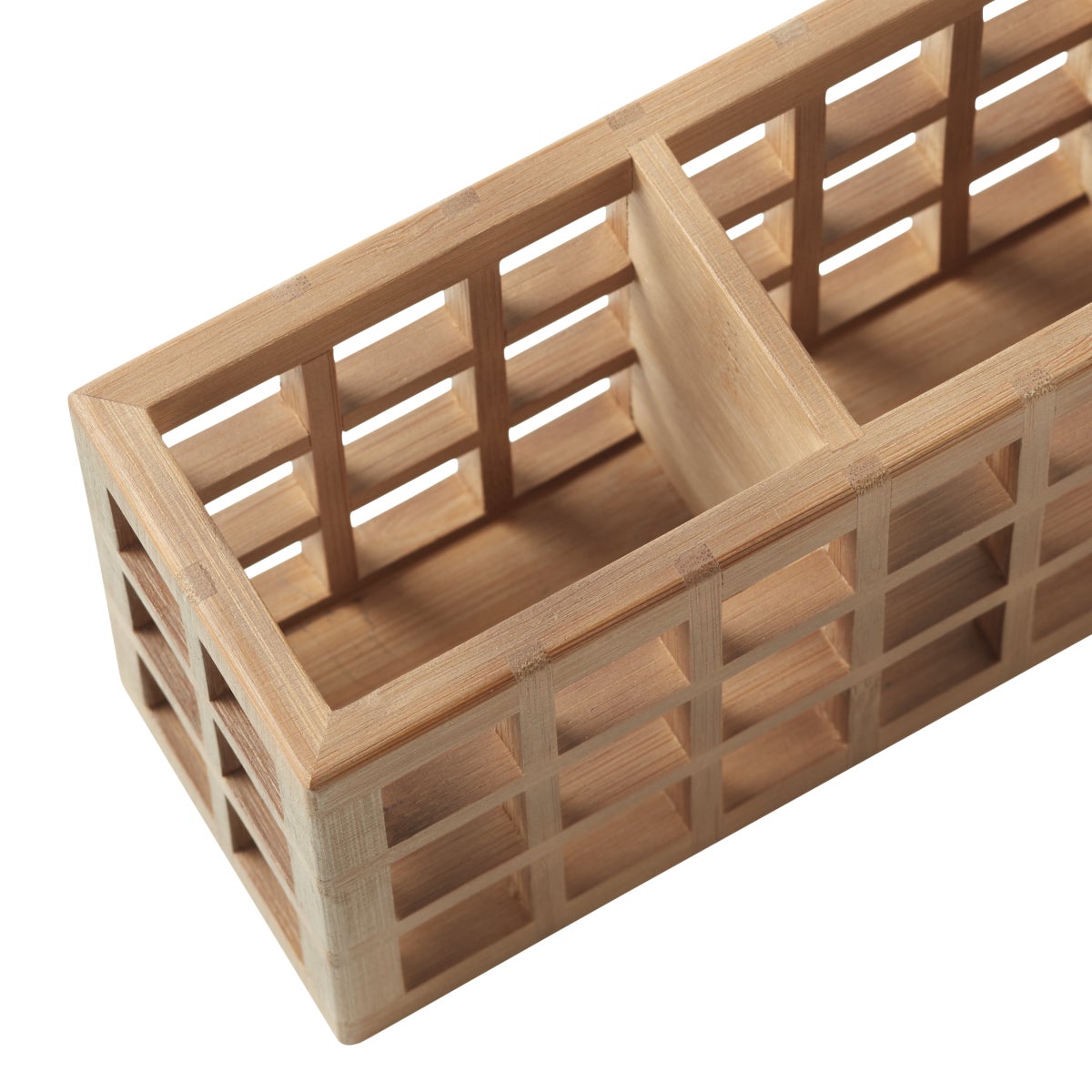 Bamboo 3 Section Pen Organizer — alt view