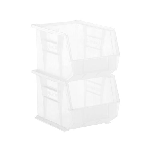 Medium Stackable Plastic Bins — alt view