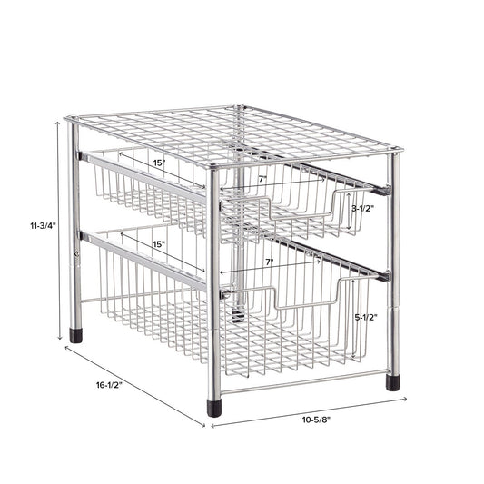 Wire Pull Out Cabinet Organizers — alt view
