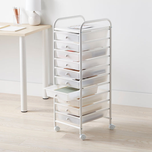 10 Drawer Rolling Cart
