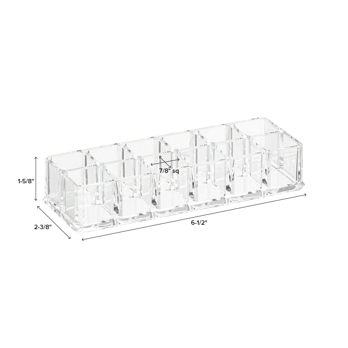 12 Section Acrylic Lipstick Riser — alt view