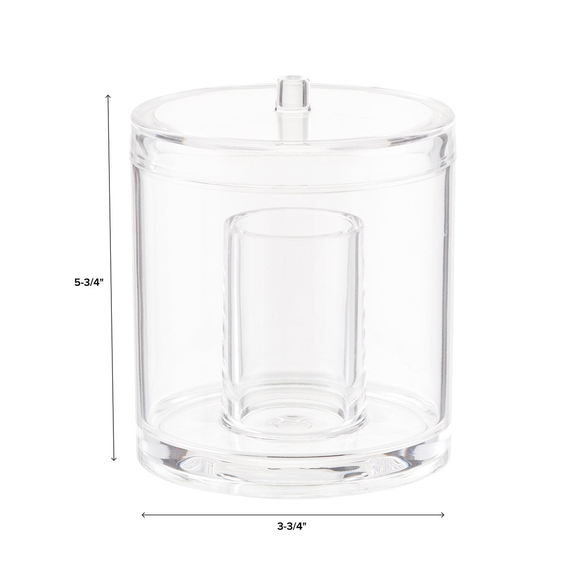 2 Section Acrylic Canister — alt view
