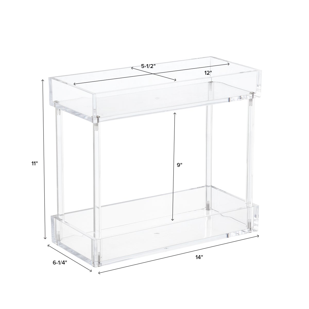 2 Tier Acrylic Tower — alt view