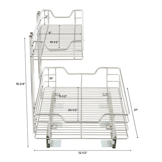 2 Tier Sliding Organizer — alt view