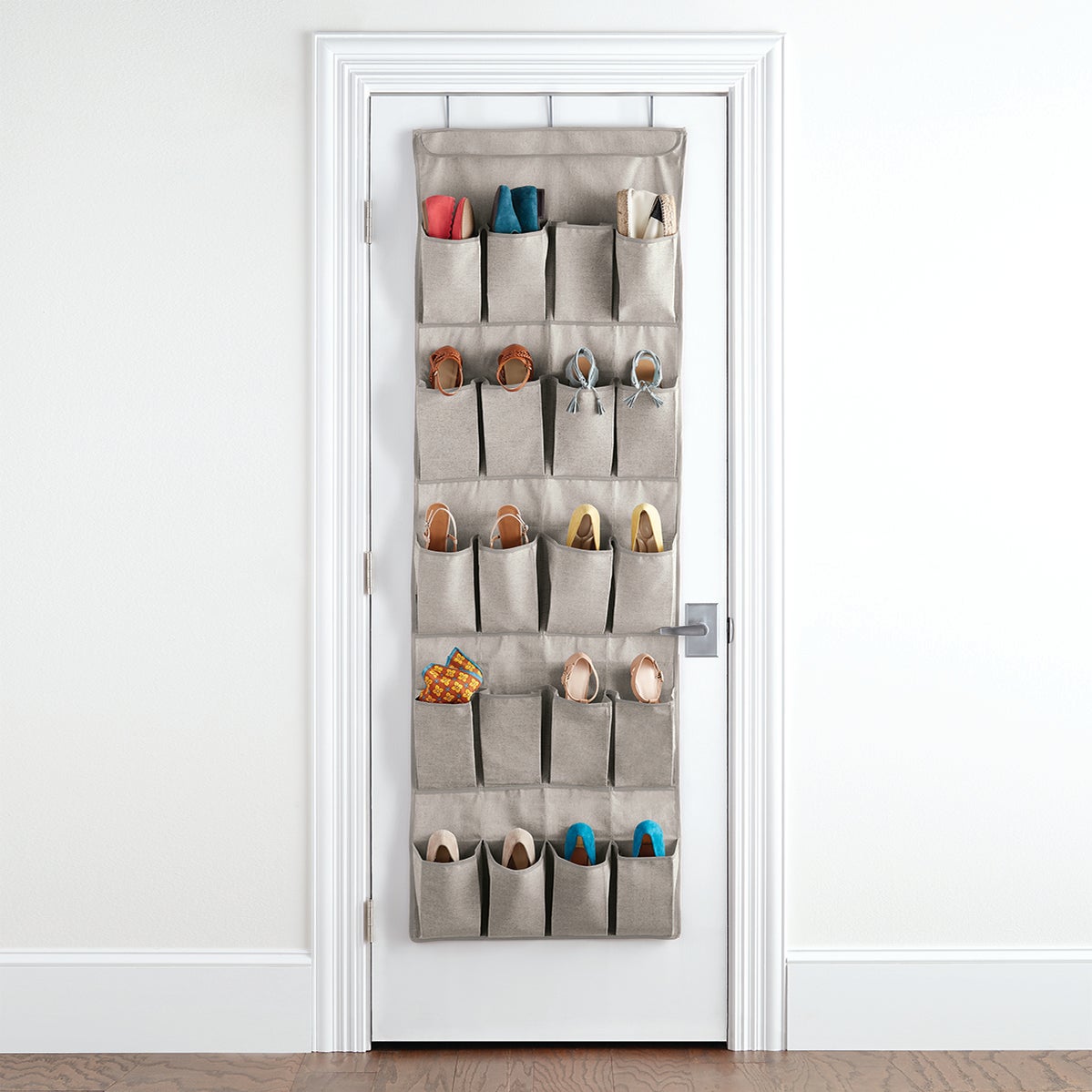 20 Pocket Eco Fabric Over the Door Shoe Bag — alt view