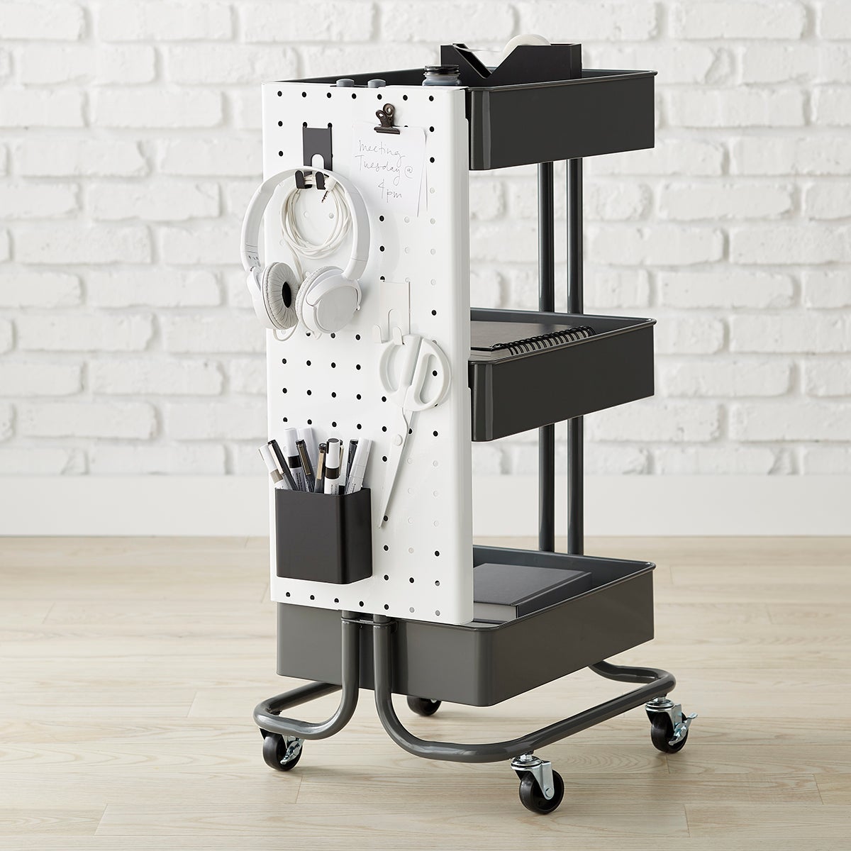 3 Tier Cart Pegboard Attachments