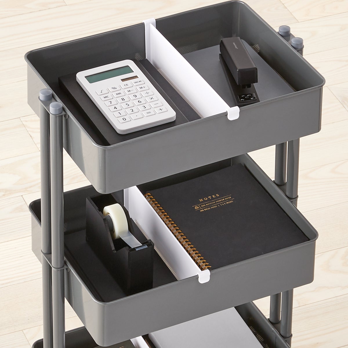 3 Tier Cart Tray Divider Pkg. 3