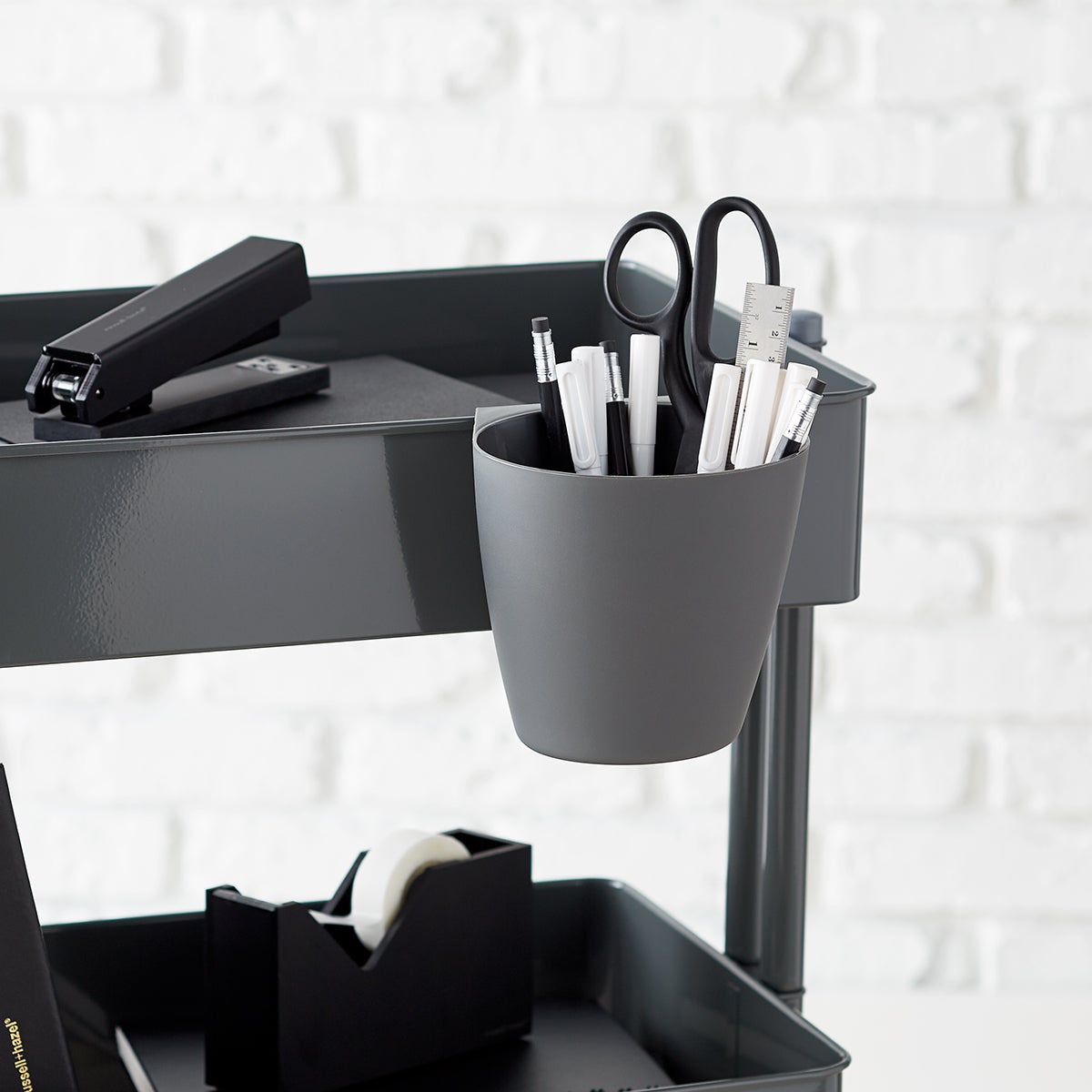 3 Tier Rolling Cart Hanging Organizer Cup