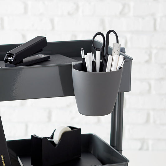 3 Tier Rolling Cart Hanging Organizer Cup