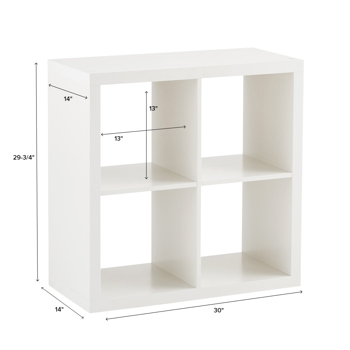4 Cube Cubby Shelving — alt view