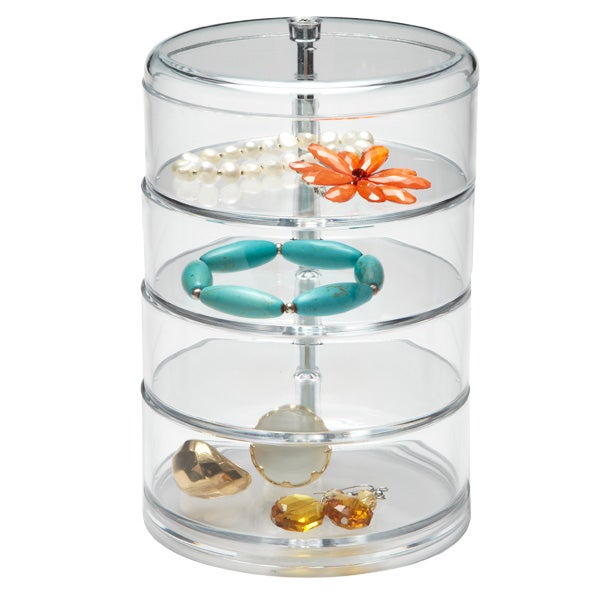 4 Section Acrylic Swivel Organizer