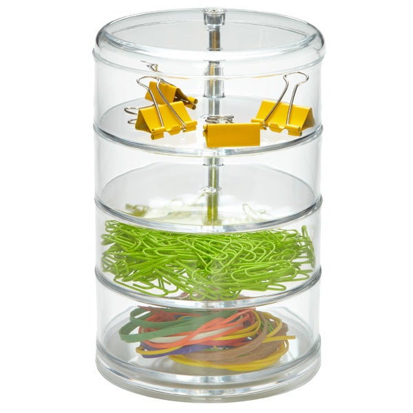 4 Section Acrylic Swivel Organizer — alt view
