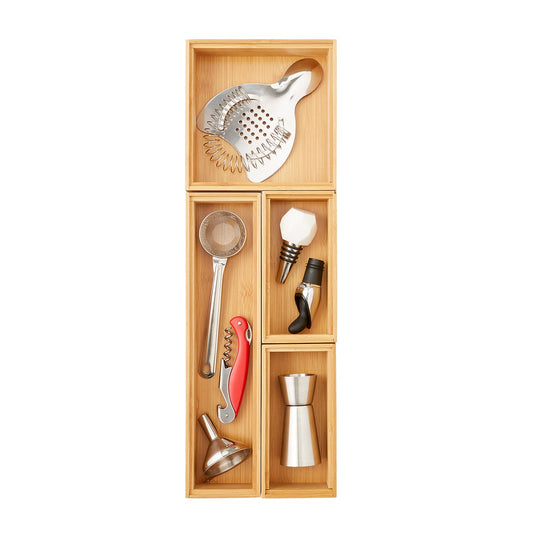 6 x 18 Bamboo Drawer Organizer Starter Kit