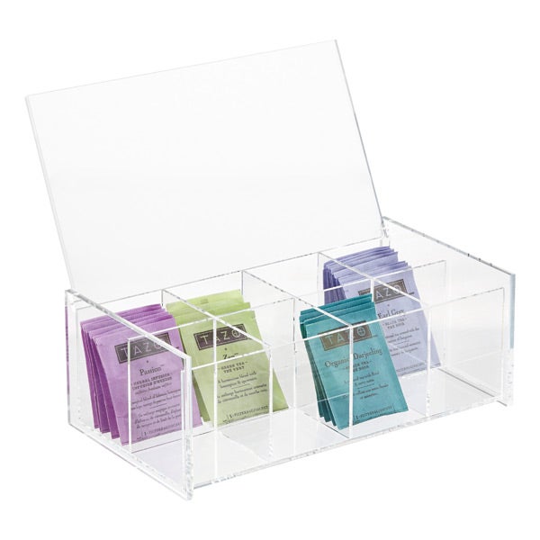 8 Compartment Acrylic Tea Box