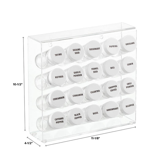 Acrylic 20 Bottle Spice Rack — alt view