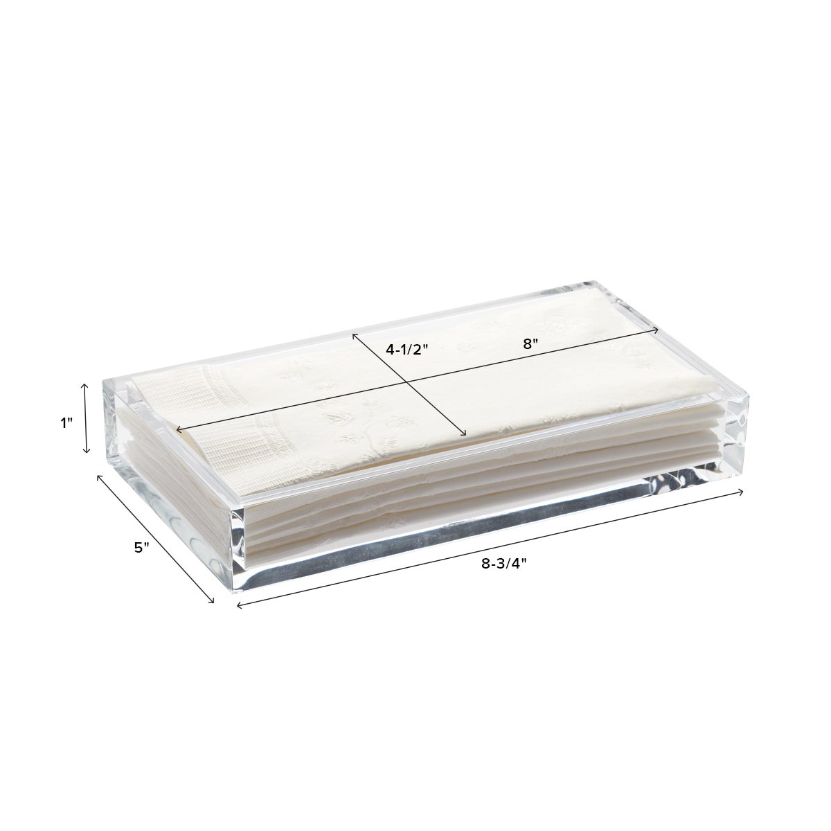 Acrylic Guest Towel Tray — alt view