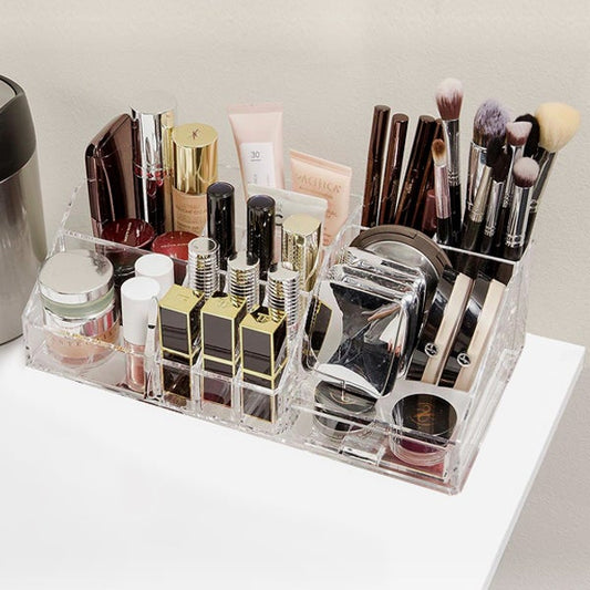 Acrylic Makeup Organizer with Drawer Organizer — alt view