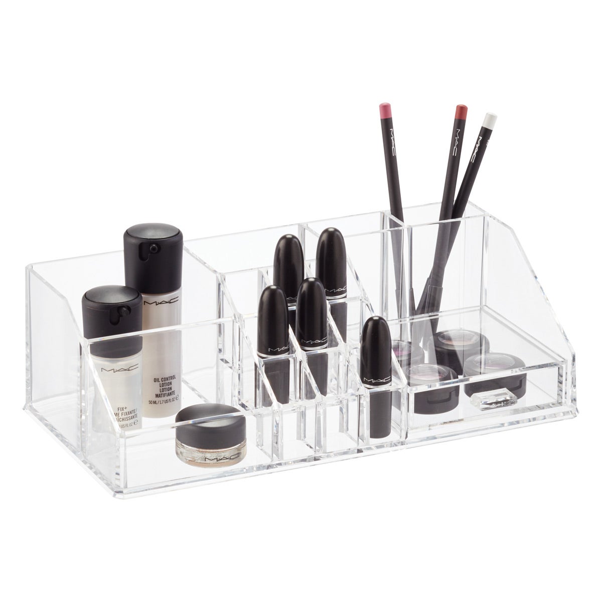 Acrylic Makeup Organizer with Drawer Organizer