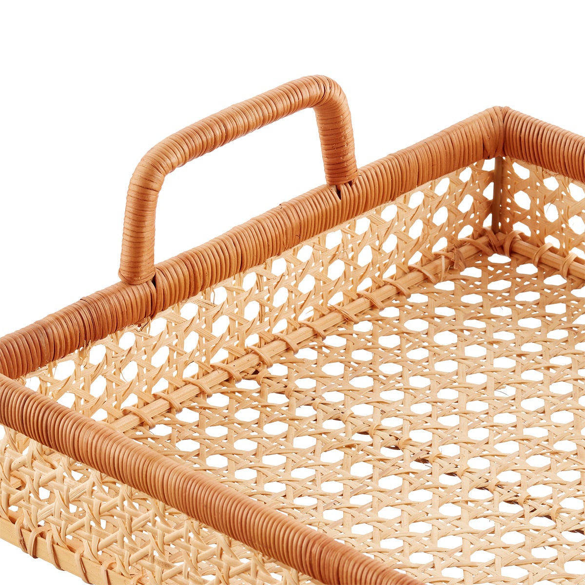 Albany Cane Rattan Trays — alt view