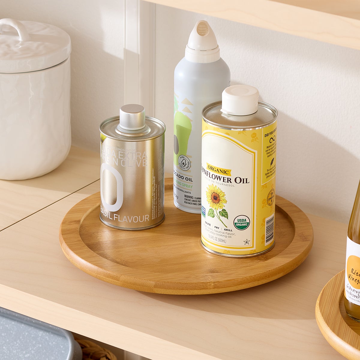 Bamboo Lazy Susan — alt view