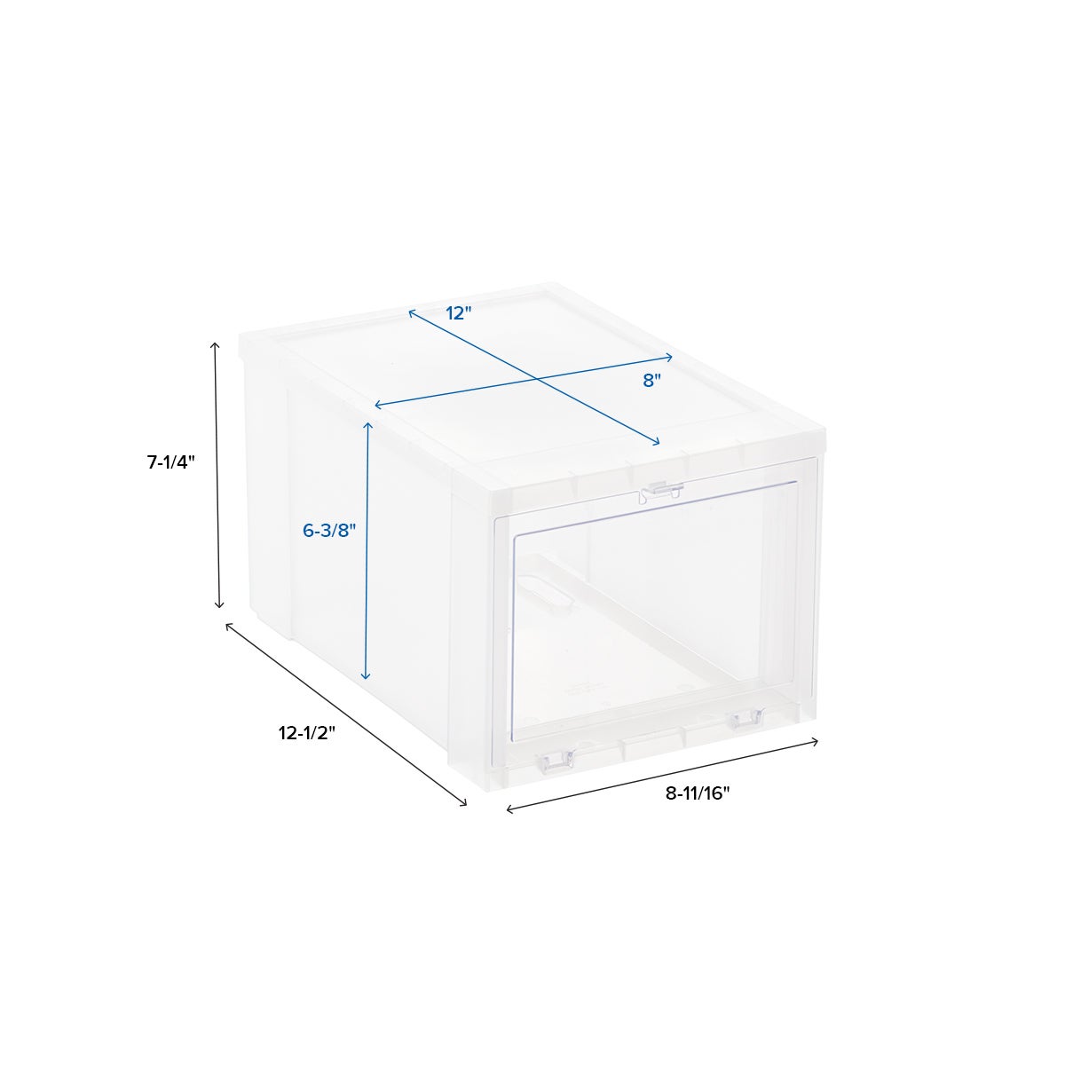 Best Value Drop Front Shoe Box Case of 6 — alt view