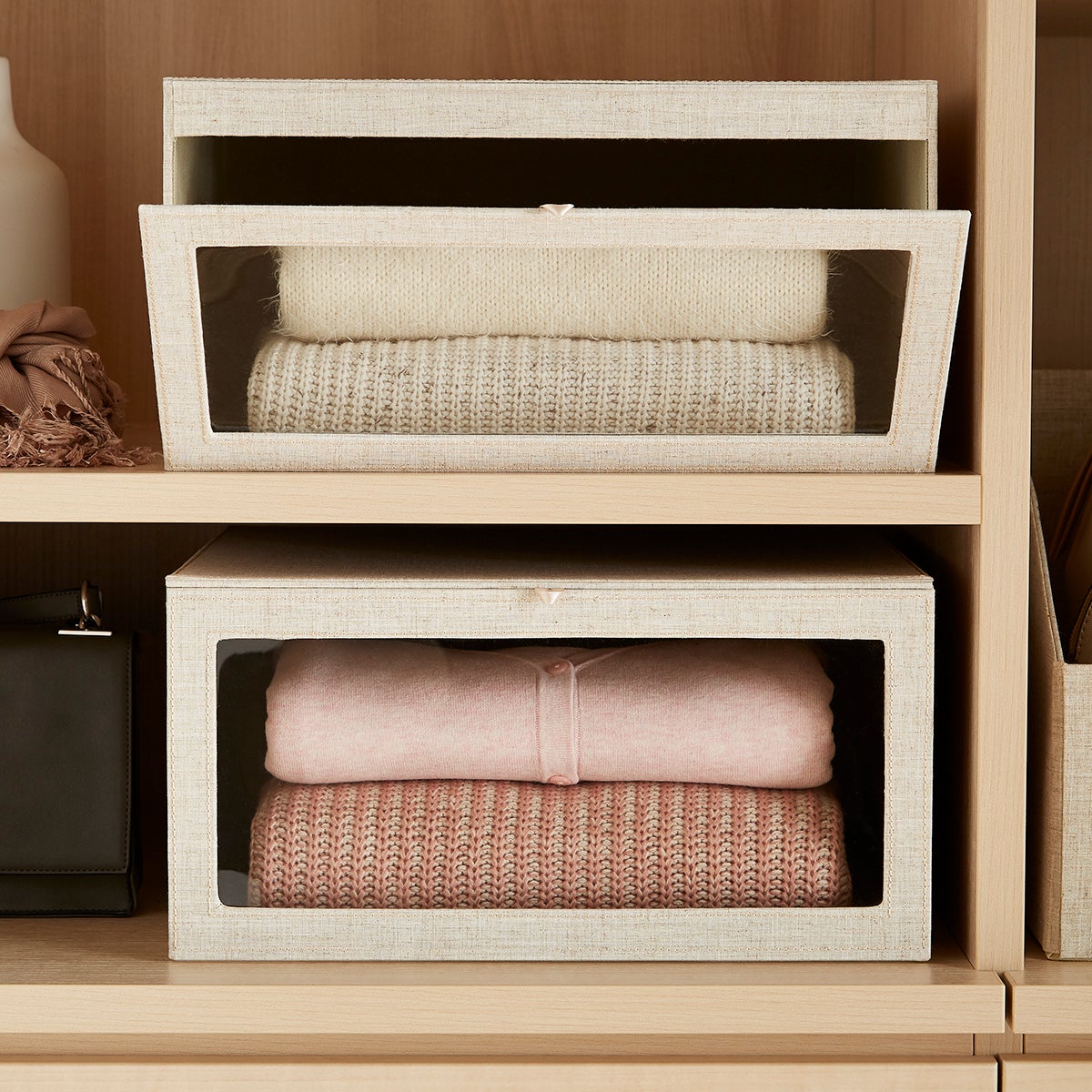 Drop Front Sweater Box