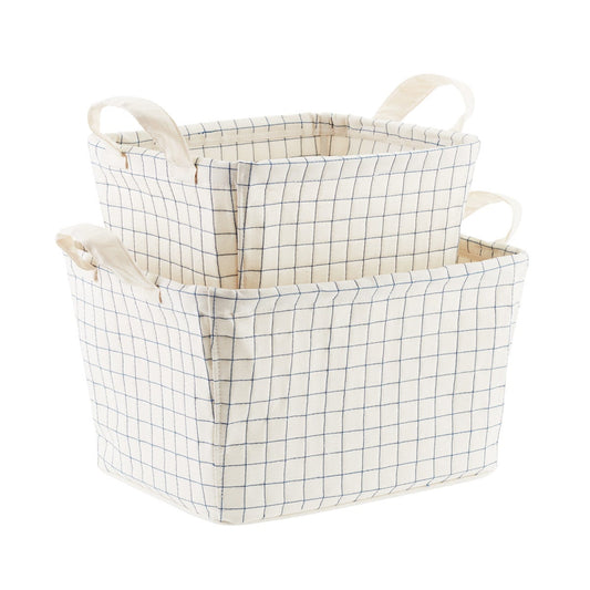 Canvas Quilted Bins
